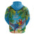 5 Oclock Somewhere Zip Hoodie Hawaii Parrots Cocktail Summer Beach Vibe - Polynesian Pride