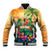 5 Oclock Somewhere Personalized Baseball Jacket Hawaii Parrots Plumeria Summer Vibe - Polynesian Pride