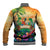 5 Oclock Somewhere Personalized Baseball Jacket Hawaii Parrots Plumeria Summer Vibe - Polynesian Pride
