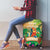 5 Oclock Somewhere Personalized Luggage Cover Hawaii Parrots Plumeria Summer Vibe - Polynesian Pride
