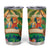5 Oclock Somewhere Personalized Tumbler Cup Hawaii Parrots Plumeria Summer Vibe - Polynesian Pride