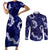 Mokihana Maile and Ilima Leis Couples Matching Short Sleeve Bodycon Dress and Long Sleeve Button Shirt Uliuli Hawaiian Tapa Quilt Pattern - Polynesian Pride