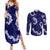 Mokihana Maile and Ilima Leis Couples Matching Summer Maxi Dress and Long Sleeve Button Shirt Uliuli Hawaiian Tapa Quilt Pattern - Polynesian Pride