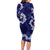 Mokihana Maile and Ilima Leis Family Matching Long Sleeve Bodycon Dress and Hawaiian Shirt Uliuli Hawaiian Tapa Quilt Pattern - Polynesian Pride