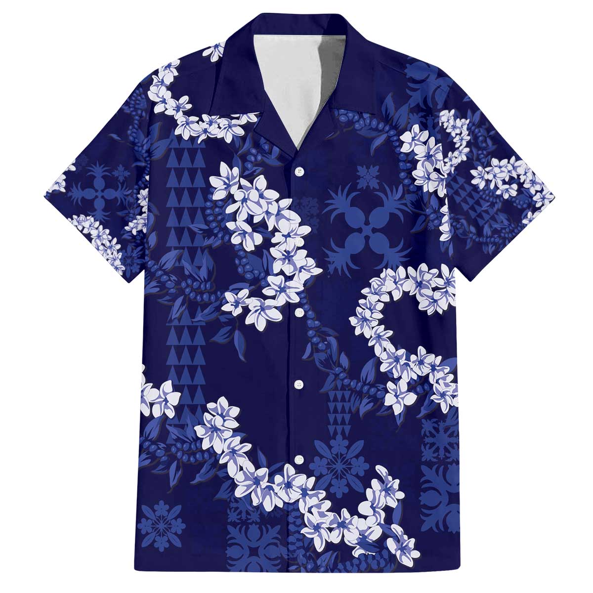 Mokihana Maile and Ilima Leis Family Matching Off The Shoulder Long Sleeve Dress and Hawaiian Shirt Uliuli Hawaiian Tapa Quilt Pattern - Polynesian Pride