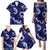 Mokihana Maile and Ilima Leis Family Matching Puletasi and Hawaiian Shirt Uliuli Hawaiian Tapa Quilt Pattern - Polynesian Pride