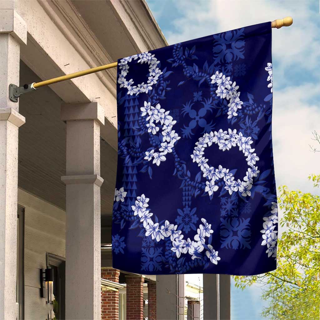 Mokihana Maile and Ilima Leis Garden Flag Uliuli Hawaiian Tapa Quilt Pattern - Polynesian Pride