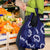 Mokihana Maile and Ilima Leis Grocery Bag Uliuli Hawaiian Tapa Quilt Pattern - Polynesian Pride
