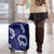 Mokihana Maile and Ilima Leis Luggage Cover Uliuli Hawaiian Tapa Quilt Pattern - Polynesian Pride