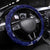 Mokihana Maile and Ilima Leis Steering Wheel Cover Uliuli Hawaiian Tapa Quilt Pattern - Polynesian Pride