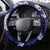 Mokihana Maile and Ilima Leis Steering Wheel Cover Uliuli Hawaiian Tapa Quilt Pattern - Polynesian Pride