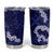 Mokihana Maile and Ilima Leis Tumbler Cup Uliuli Hawaiian Tapa Quilt Pattern - Polynesian Pride