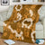 Mokihana Maile and Ilima Leis Blanket Alani Hawaiian Tapa Quilt Pattern - Polynesian Pride