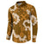 Mokihana Maile and Ilima Leis Button Sweatshirt Alani Hawaiian Tapa Quilt Pattern - Polynesian Pride