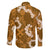 Mokihana Maile and Ilima Leis Family Matching Off Shoulder Short Dress and Hawaiian Shirt Alani Hawaiian Tapa Quilt Pattern - Polynesian Pride
