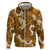 Mokihana Maile and Ilima Leis Hoodie Alani Hawaiian Tapa Quilt Pattern - Polynesian Pride