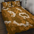 Mokihana Maile and Ilima Leis Quilt Bed Set Alani Hawaiian Tapa Quilt Pattern - Polynesian Pride
