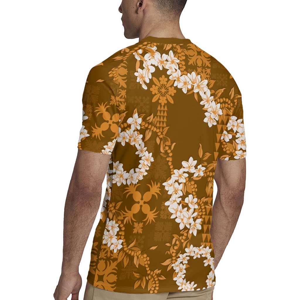 Mokihana Maile and Ilima Leis Rugby Jersey Alani Hawaiian Tapa Quilt Pattern - Polynesian Pride