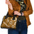Mokihana Maile and Ilima Leis Shoulder Handbag Alani Hawaiian Tapa Quilt Pattern - Polynesian Pride