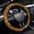 Mokihana Maile and Ilima Leis Steering Wheel Cover Alani Hawaiian Tapa Quilt Pattern - Polynesian Pride