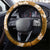 Mokihana Maile and Ilima Leis Steering Wheel Cover Alani Hawaiian Tapa Quilt Pattern - Polynesian Pride