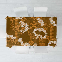 Mokihana Maile and Ilima Leis Tablecloth Alani Hawaiian Tapa Quilt Pattern - Polynesian Pride