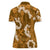 Mokihana Maile and Ilima Leis Women Polo Shirt Alani Hawaiian Tapa Quilt Pattern - Polynesian Pride