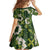 Mokihana Maile and Ilima Leis Family Matching Off Shoulder Maxi Dress and Hawaiian Shirt Omaʻomaʻo Hawaiian Tapa Quilt Pattern - Polynesian Pride