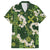 Mokihana Maile and Ilima Leis Family Matching Off Shoulder Maxi Dress and Hawaiian Shirt Omaʻomaʻo Hawaiian Tapa Quilt Pattern - Polynesian Pride