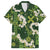 Mokihana Maile and Ilima Leis Family Matching Short Sleeve Bodycon Dress and Hawaiian Shirt Omaʻomaʻo Hawaiian Tapa Quilt Pattern - Polynesian Pride