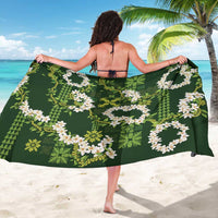 Mokihana Maile and Ilima Leis Sarong Omaʻomaʻo Hawaiian Tapa Quilt Pattern - Polynesian Pride