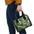 Mokihana Maile and Ilima Leis Shoulder Handbag Omaʻomaʻo Hawaiian Tapa Quilt Pattern - Polynesian Pride