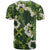 Mokihana Maile and Ilima Leis T Shirt Omaʻomaʻo Hawaiian Tapa Quilt Pattern - Polynesian Pride