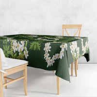 Mokihana Maile and Ilima Leis Tablecloth Omaʻomaʻo Hawaiian Tapa Quilt Pattern - Polynesian Pride