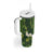 Mokihana Maile and Ilima Leis Tumbler With Handle Omaʻomaʻo Hawaiian Tapa Quilt Pattern - Polynesian Pride