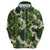 Mokihana Maile and Ilima Leis Zip Hoodie Omaʻomaʻo Hawaiian Tapa Quilt Pattern - Polynesian Pride