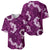 Mokihana Maile and Ilima Leis Baseball Jersey Akala Hawaiian Tapa Quilt Pattern - Polynesian Pride