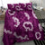 Mokihana Maile and Ilima Leis Bedding Set Akala Hawaiian Tapa Quilt Pattern - Polynesian Pride