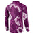 Mokihana Maile and Ilima Leis Button Sweatshirt Akala Hawaiian Tapa Quilt Pattern - Polynesian Pride