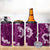 Mokihana Maile and Ilima Leis 4 in 1 Can Cooler Tumbler Akala Hawaiian Tapa Quilt Pattern - Polynesian Pride