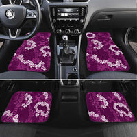 Mokihana Maile and Ilima Leis Car Mats Akala Hawaiian Tapa Quilt Pattern - Polynesian Pride
