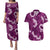 Mokihana Maile and Ilima Leis Couples Matching Puletasi and Hawaiian Shirt Akala Hawaiian Tapa Quilt Pattern - Polynesian Pride