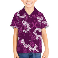 Mokihana Maile and Ilima Leis Family Matching Off Shoulder Maxi Dress and Hawaiian Shirt Akala Hawaiian Tapa Quilt Pattern - Polynesian Pride