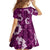 Mokihana Maile and Ilima Leis Family Matching Off Shoulder Short Dress and Hawaiian Shirt Akala Hawaiian Tapa Quilt Pattern - Polynesian Pride