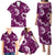 Mokihana Maile and Ilima Leis Family Matching Puletasi and Hawaiian Shirt Akala Hawaiian Tapa Quilt Pattern - Polynesian Pride