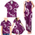 Mokihana Maile and Ilima Leis Family Matching Tank Maxi Dress and Hawaiian Shirt Akala Hawaiian Tapa Quilt Pattern - Polynesian Pride