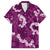 Mokihana Maile and Ilima Leis Family Matching Tank Maxi Dress and Hawaiian Shirt Akala Hawaiian Tapa Quilt Pattern - Polynesian Pride