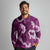 Mokihana Maile and Ilima Leis Long Sleeve Polo Shirt Akala Hawaiian Tapa Quilt Pattern - Polynesian Pride