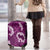 Mokihana Maile and Ilima Leis Luggage Cover Akala Hawaiian Tapa Quilt Pattern - Polynesian Pride