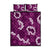 Mokihana Maile and Ilima Leis Quilt Bed Set Akala Hawaiian Tapa Quilt Pattern - Polynesian Pride
